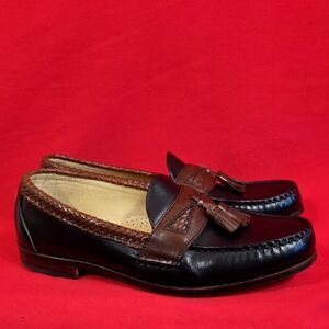 ALLEN EDMONDS Maxfield Tassel‎ Loafer Black Brown Mens Size 11.5 D